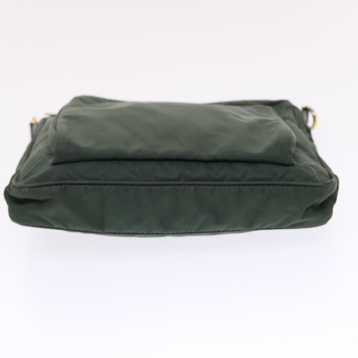 PRADA Shoulder Bag Nylon Green Auth 49588