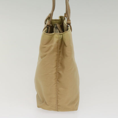 Prada Hand Bag Nylon Beige  49590