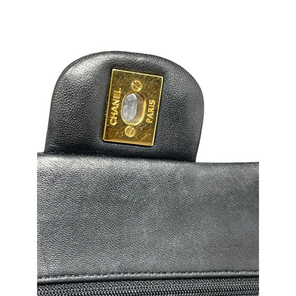 Chanel Chanel Classic Double New Bag Quilted Lambskin Small - Black