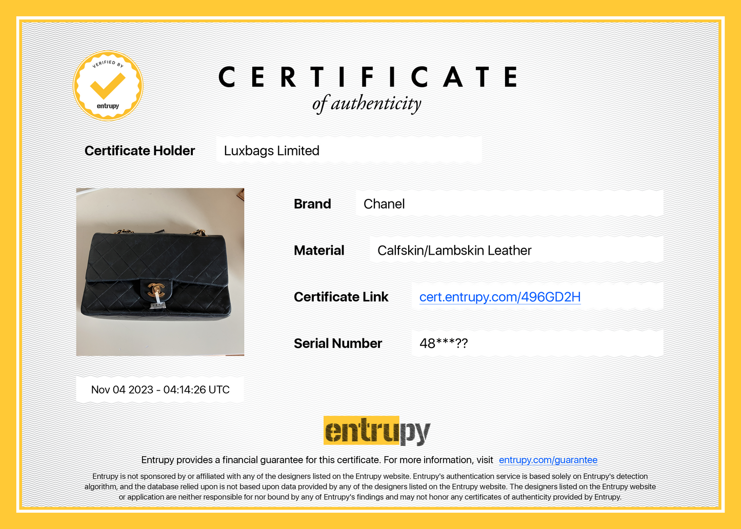 Chanel Classic Flap Vintage Black Lambskin Leather with 24k Gold Hardware