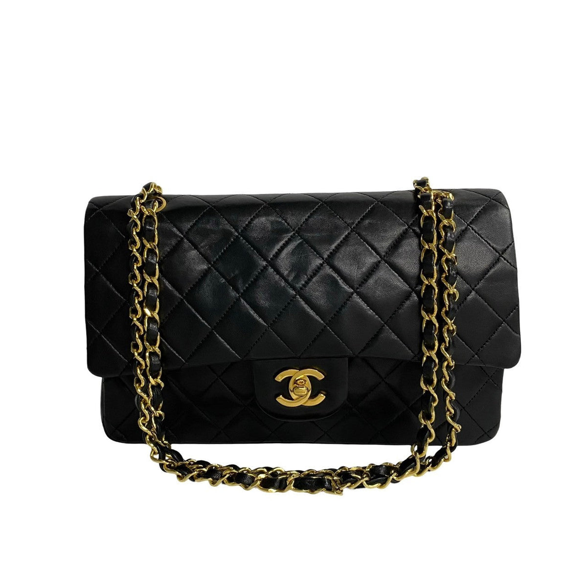 Chanel Medium Classic Double Flap Bag  Leather Crossbody Bag in Good condition