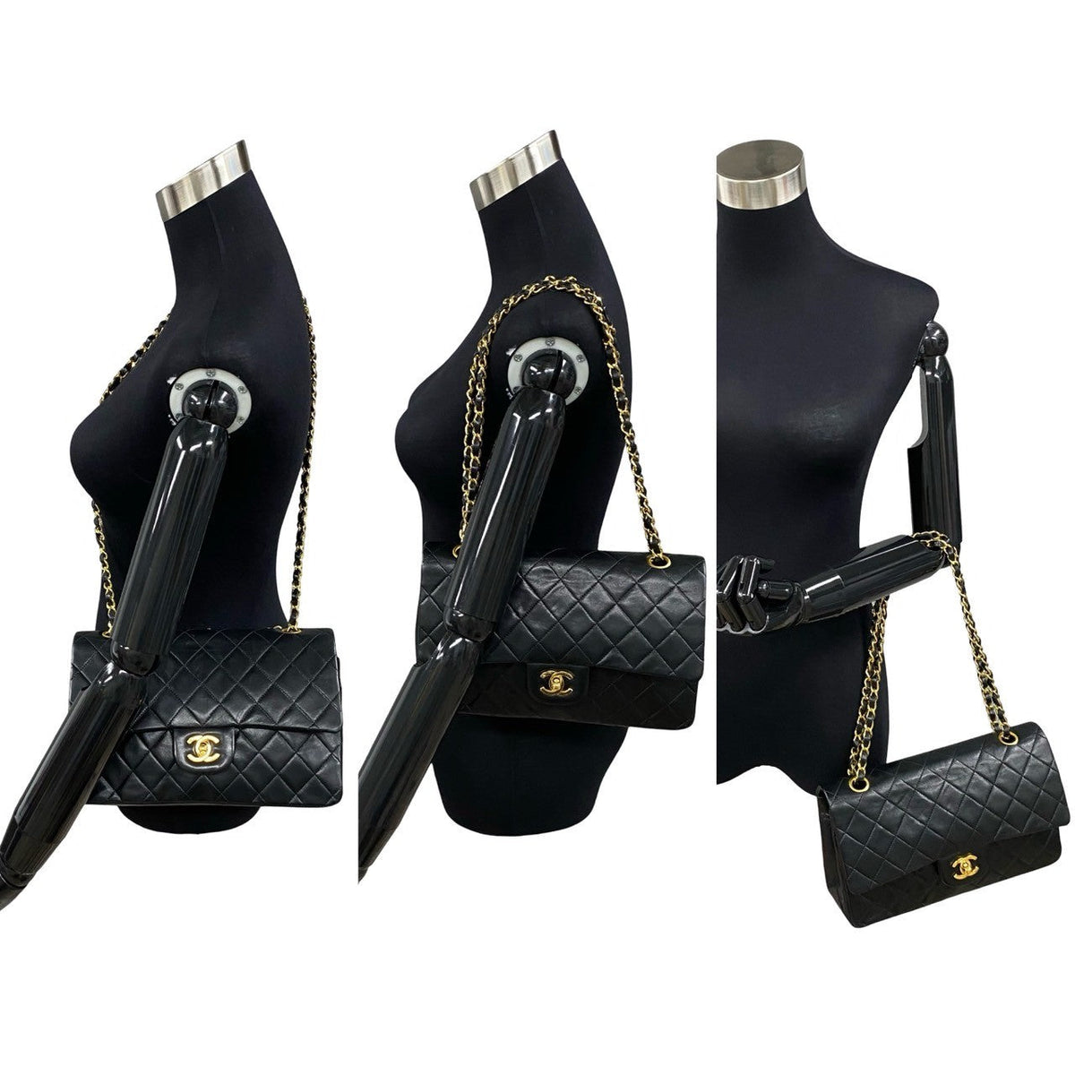 Chanel Medium Classic Double Flap Bag  Leather Crossbody Bag in Good condition
