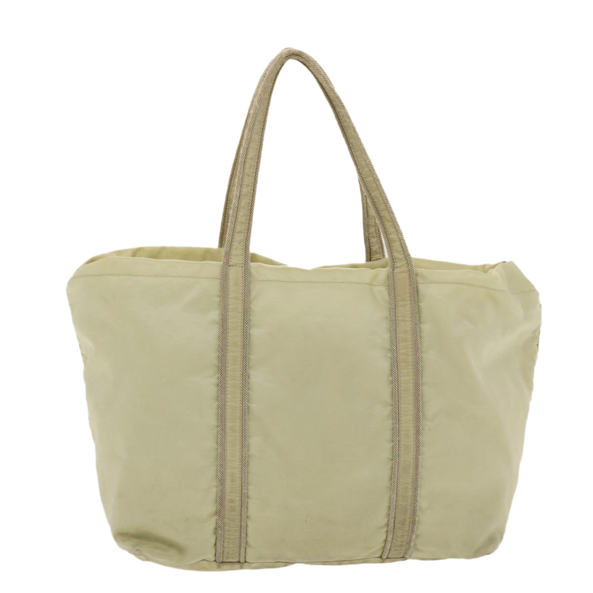 Prada Tote Bag Nylon Cream  49819