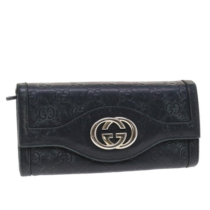 GUCCI GG Canvas ssima Long Wallet Black  49845