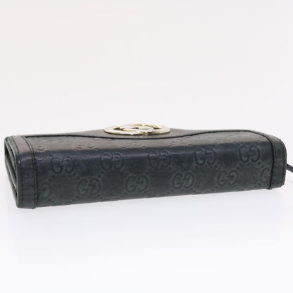 GUCCI GG Canvas ssima Long Wallet Black  49845