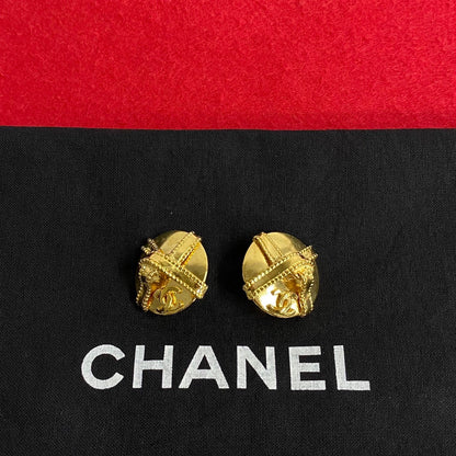 CHANEL Earring Gold Plated gold