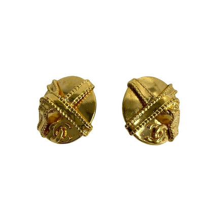 CHANEL Earring Gold Plated gold