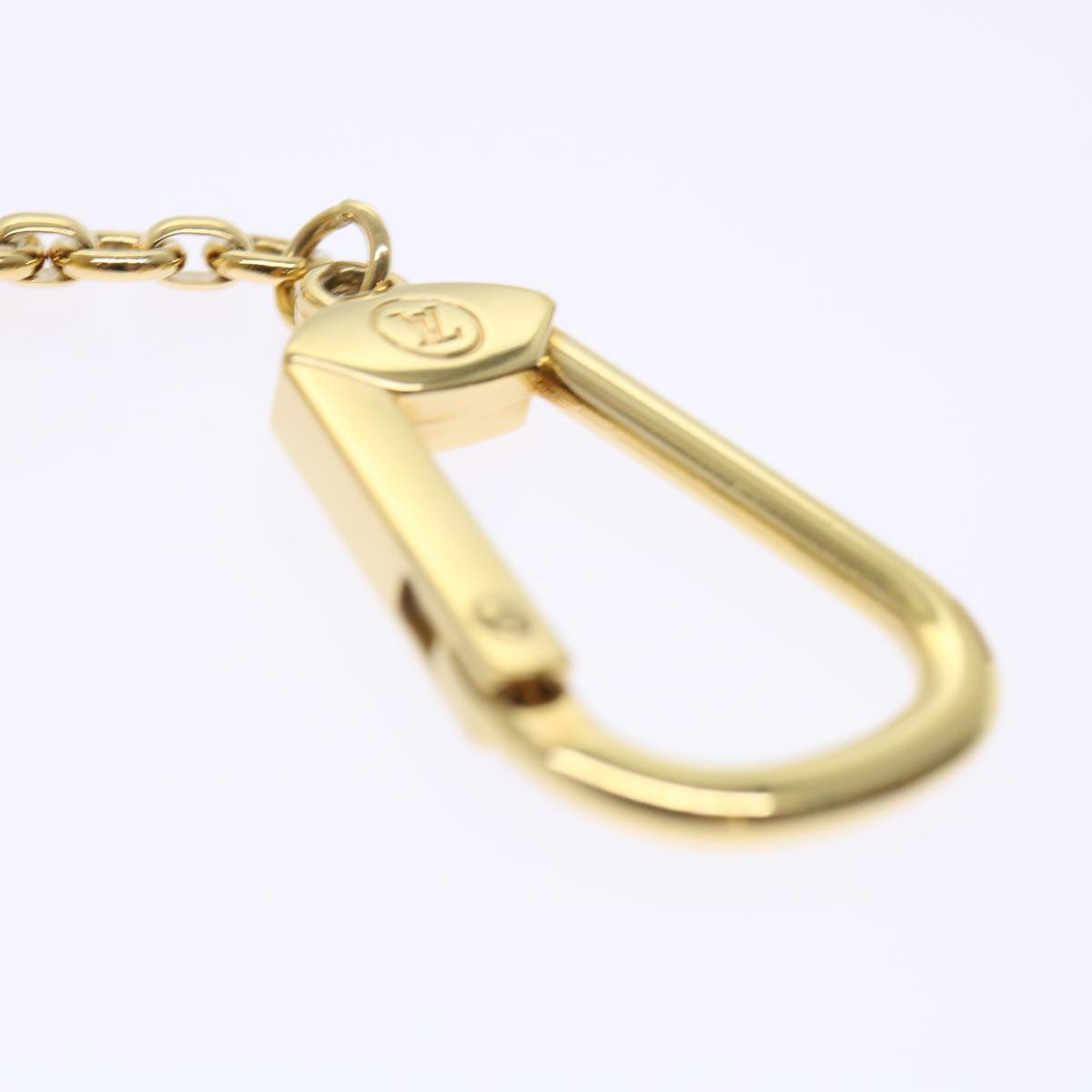 LOUIS VUITTON Porte Cles Trunk Key Holder Gold Tone M66458 LV Auth 49926