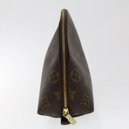 LOUIS VUITTON Monogram Trousse Demi Ronde Cosmetic Pouch M47520 LV Auth 49972