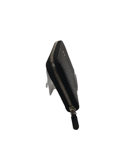 Chanel Long Wallet Leather BLK Lambskin Chevron