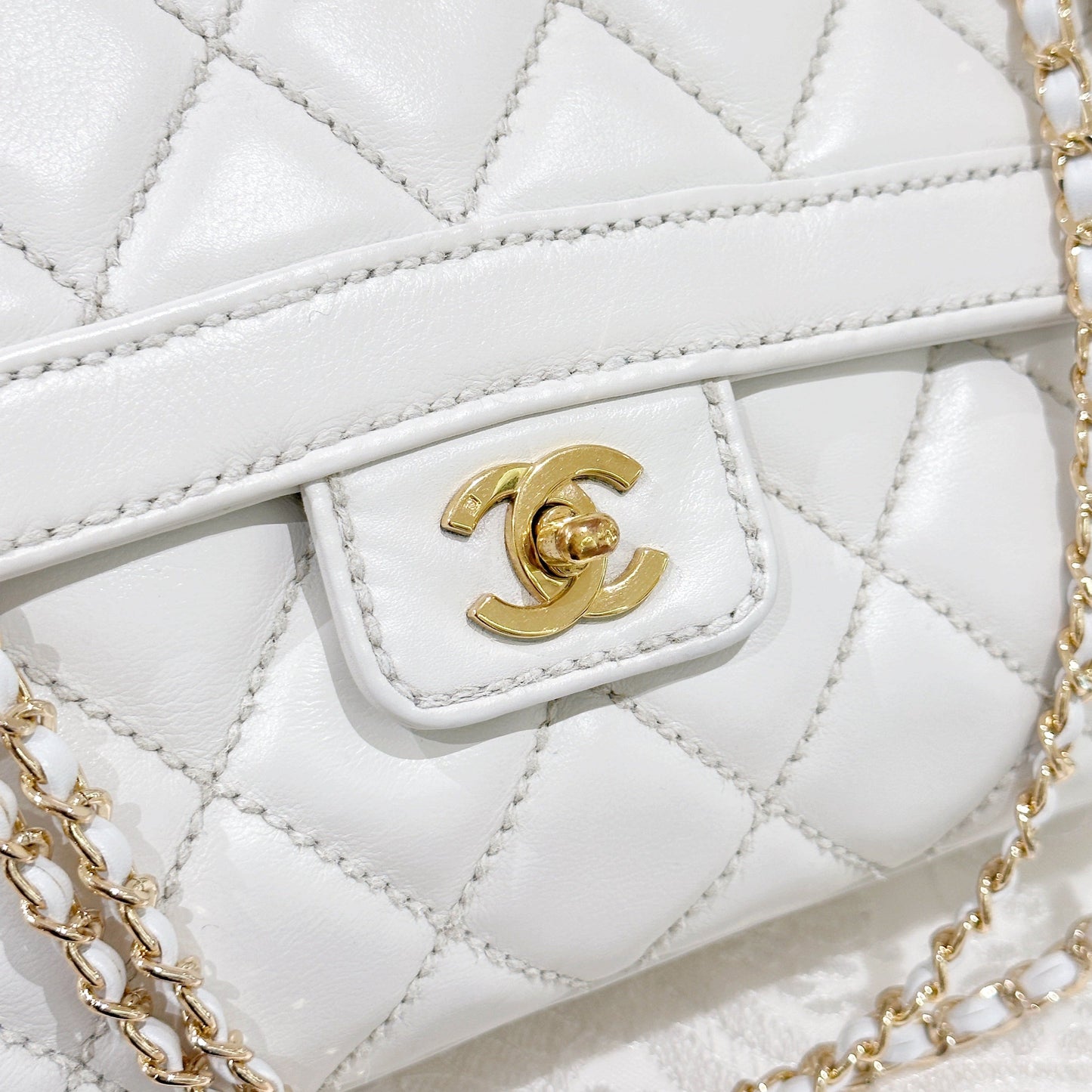 Chanel vintage wild stitch flap handbag