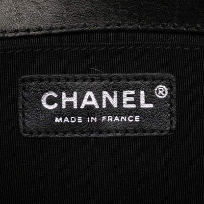 Chanel Leather Le Boy Flap Bag  Leather Shoulder Bag in Good condition
