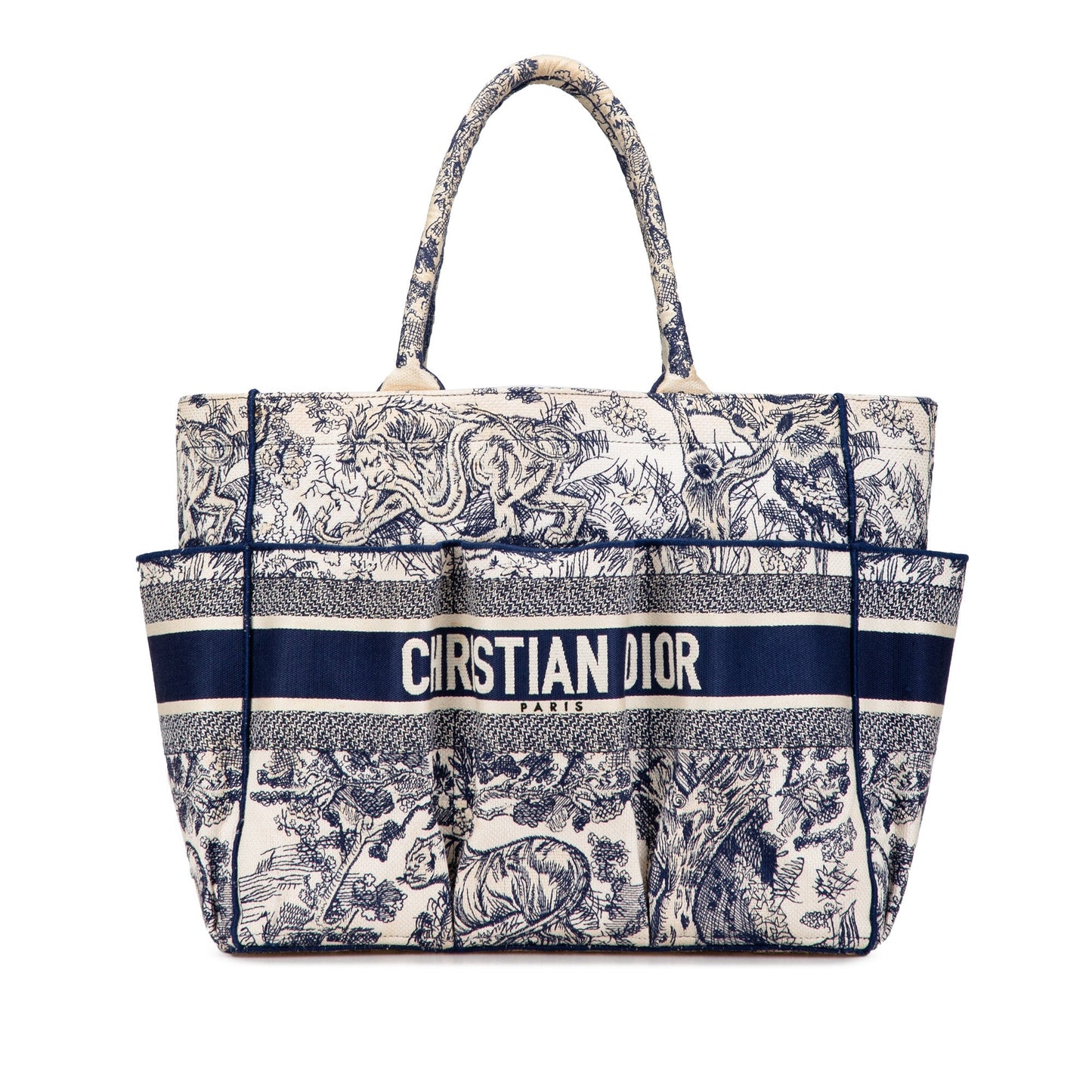 Embroidered Toile De Jouy Catherine Tote