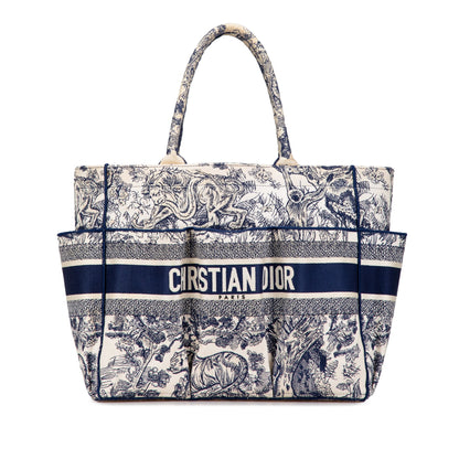 Embroidered Toile De Jouy Catherine Tote