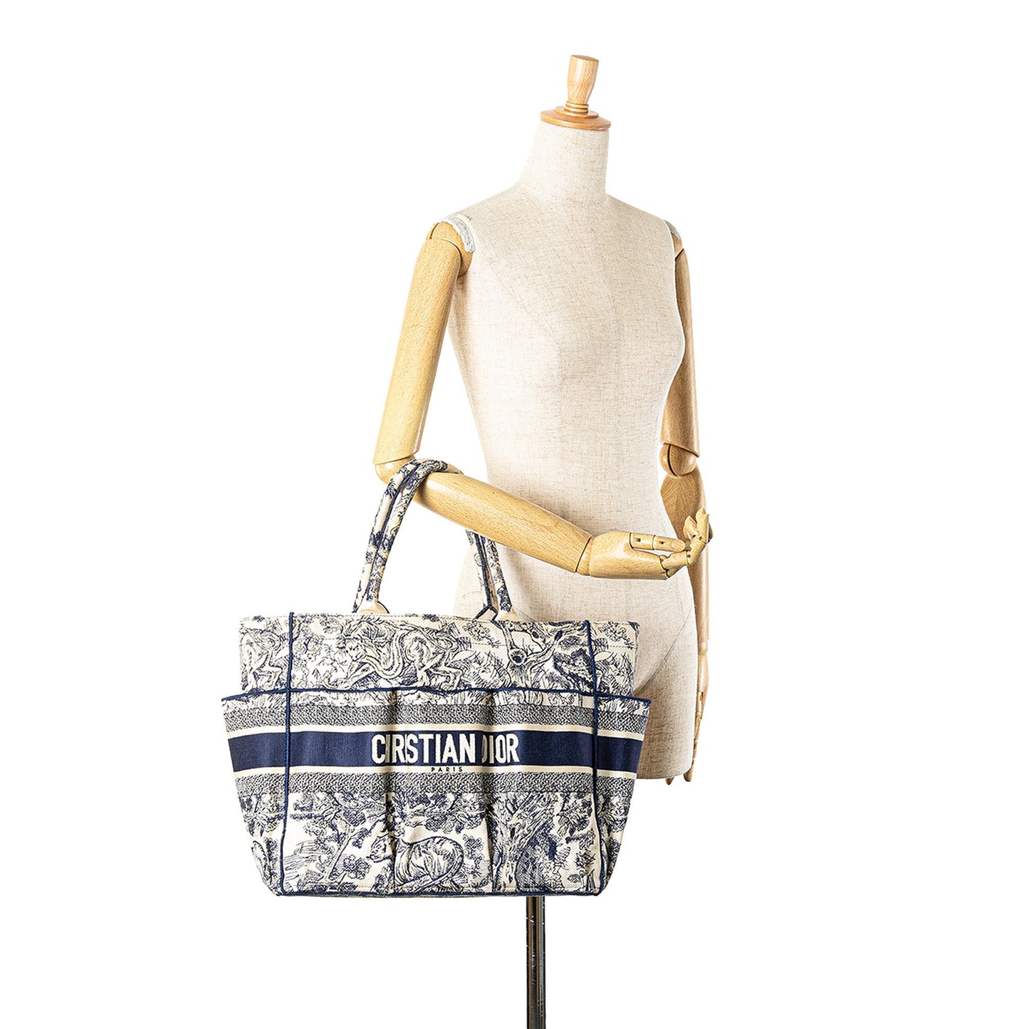 Embroidered Toile De Jouy Catherine Tote