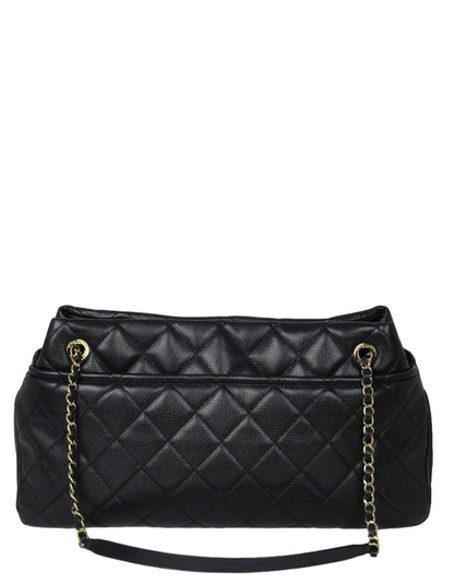Chanel Black Caviar Timeless Soft Shopper Tote Bag