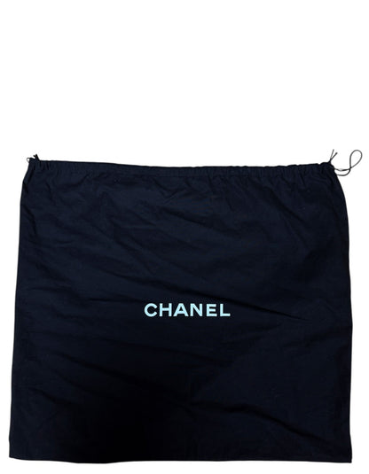 Chanel Black Caviar Leather Double Flap Jumbo Bag