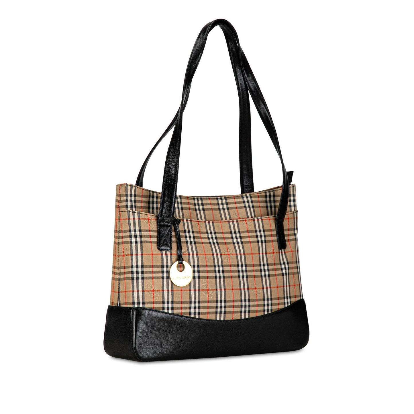 BURBERRY Haymarket Check Tote Bag