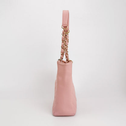 Chanel PST Petite Shopping Tote Pink Caviar Leather Gold Hardware, 2004-2005