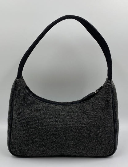 Prada Wool Shoulder Bag