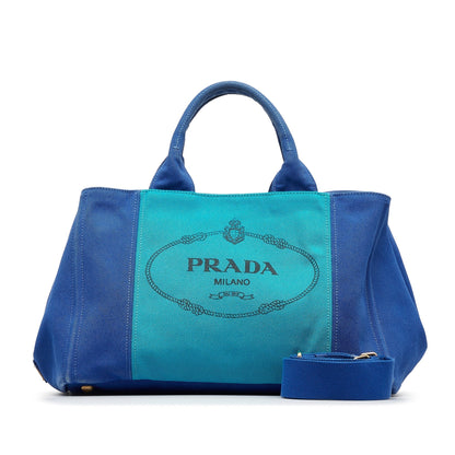 Prada Canapa Logo Satchel