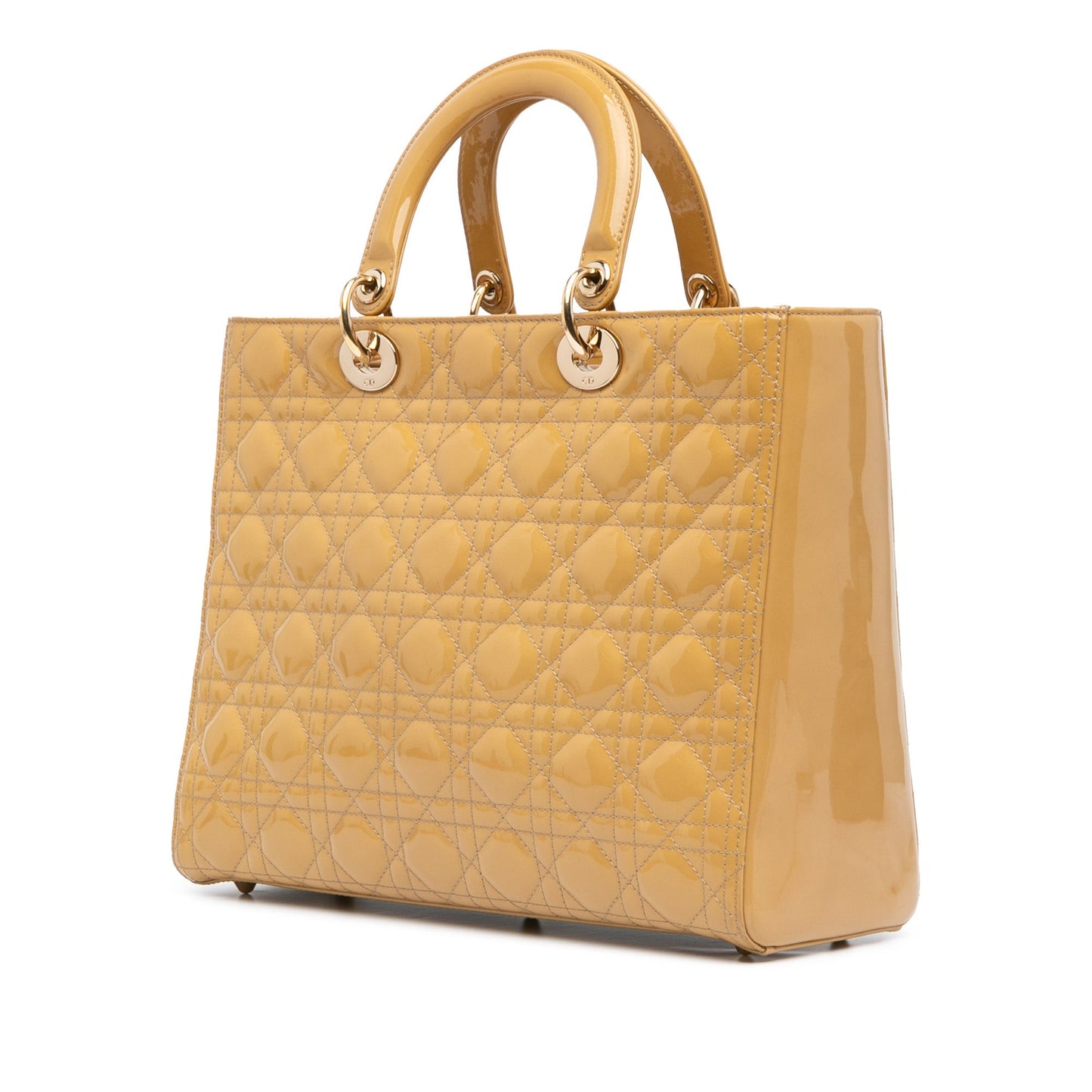 Large Patent Cannage Lady Dior