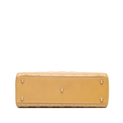 Large Patent Cannage Lady Dior