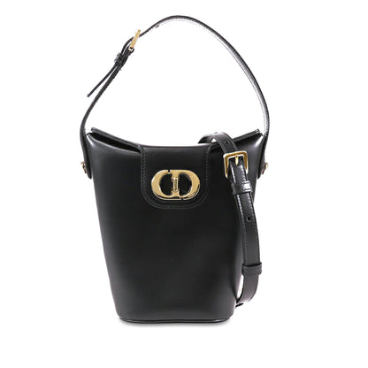 Mini Calfskin 30 Montaigne Amber Bucket Bag