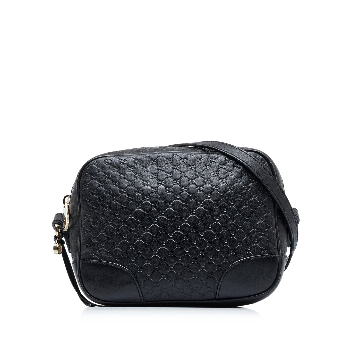 Gucci Bree Black Microguccisima Embossed Leather