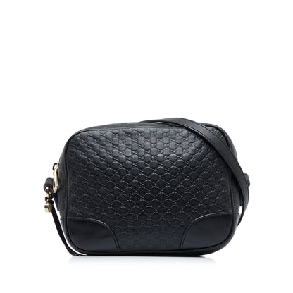 Gucci Bree Black Microguccisima Embossed Leather