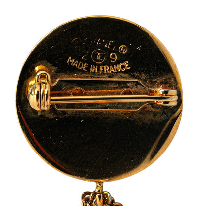 Chanel CC Flap Bag Swing Brooch Metal Brooch in Good condition