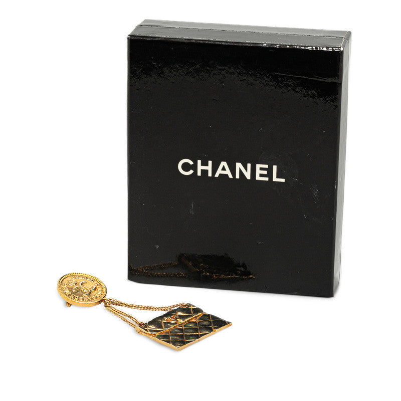 Chanel CC Flap Bag Swing Brooch Metal Brooch in Good condition