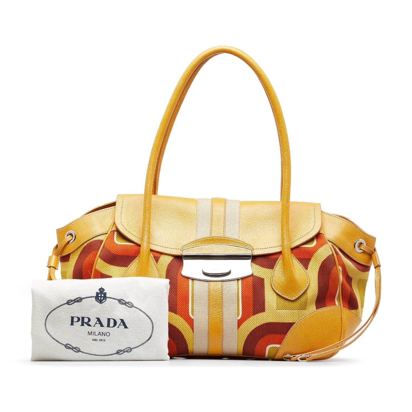 Prada Canapa Stampata Shoulder Bag