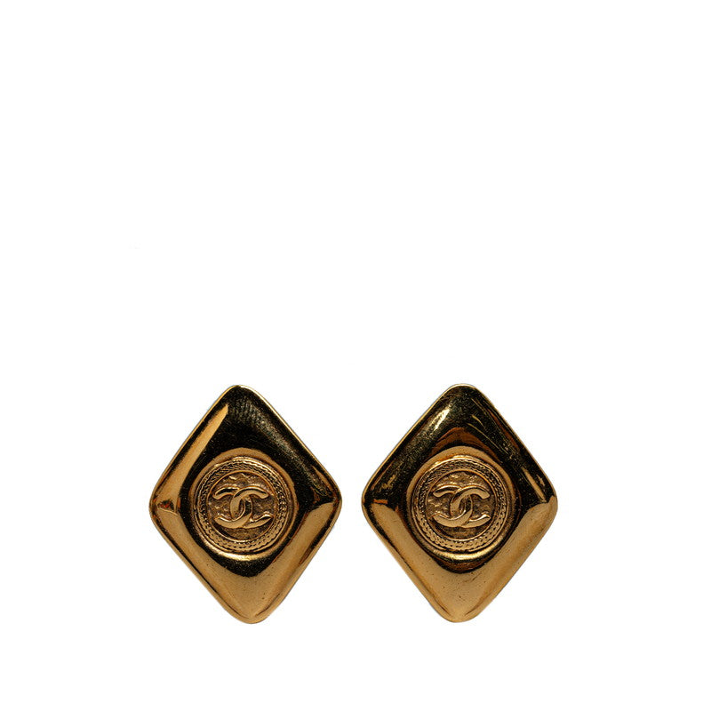 Chanel CC Clip On Earrings  Metal Earrings in Good condition