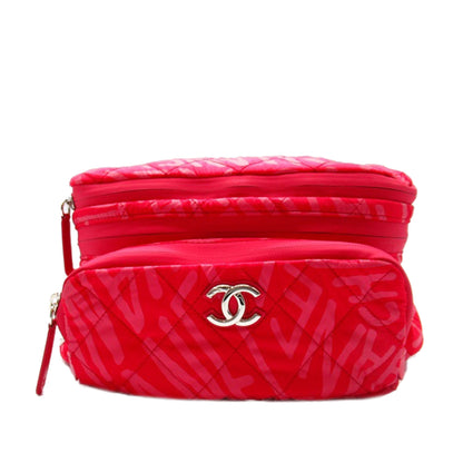 CHANEL Printed Nylon Coco Neige Convertible Backpack