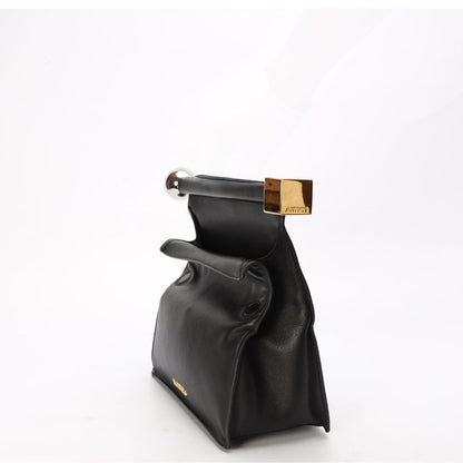 Jacquemus Black The Rond Carre Clutch
