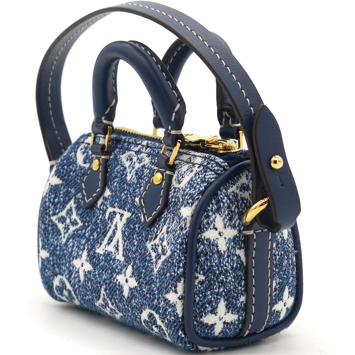 Louis-vuitton Micro Speedy Denim Bag Charm