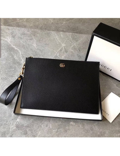 Gucci GG Marmont Collection Leather Clutch Bag