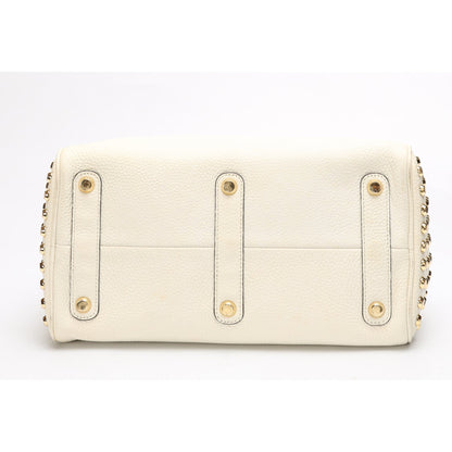 Michael Kors Austin Off White Bowling Bag