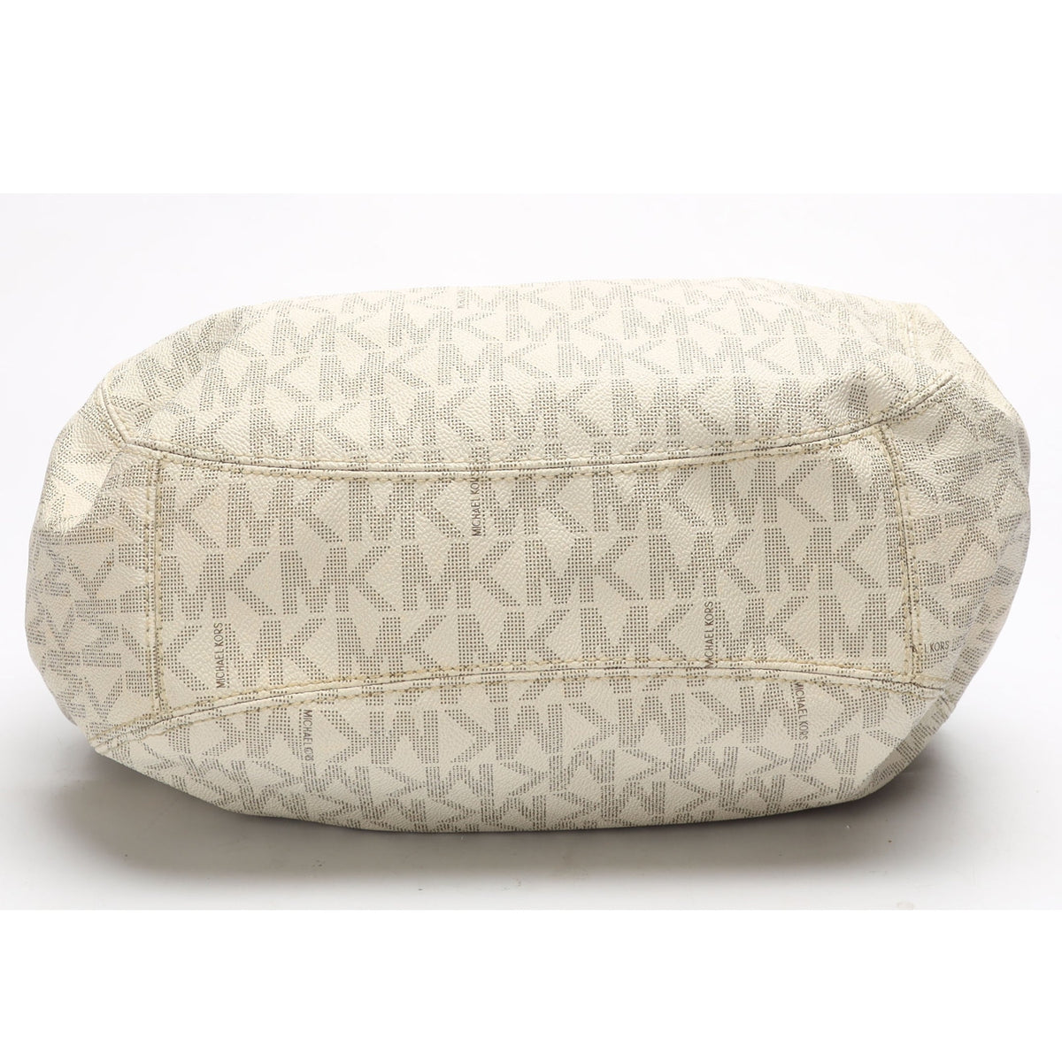 Michael Kors Vanilla Logo Fulton Hobo Bag