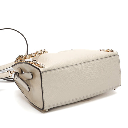 Michael Kors Mina Cream Chain Convertible Crossbody Bag