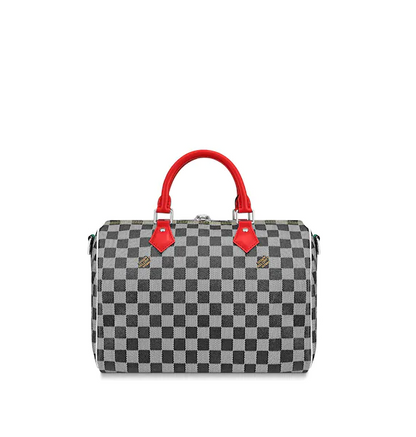 LV Speedy Bandouliere Damier 30 Black/White