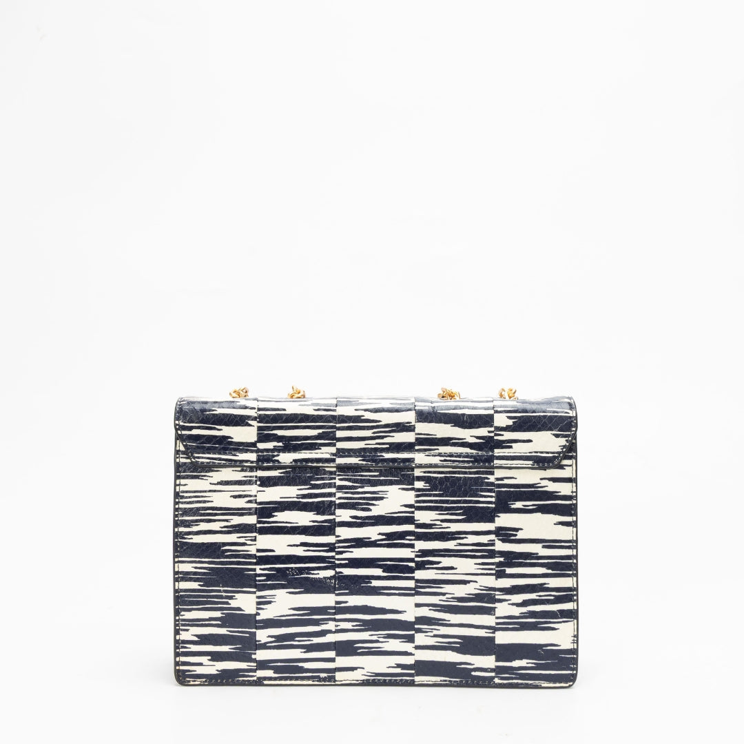 Tory Burch Navy Blue Gemini Link Shoulder Bag