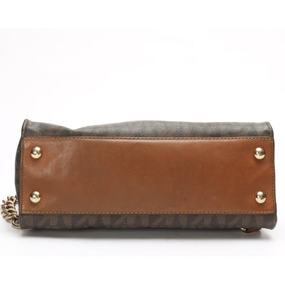 Michael Kors Hamilton Brown Logo Satchel
