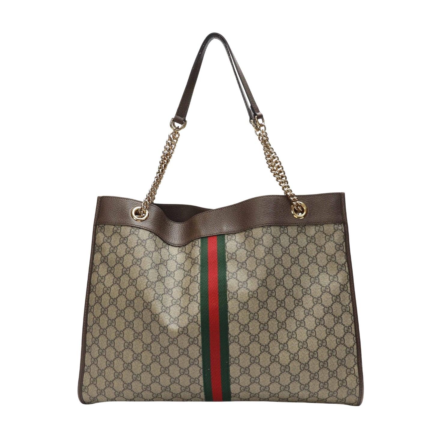 Gucci GG Supreme Canvas Large Web Rajah Tote