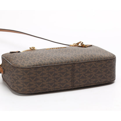 Michael Kors Brown Jet Set Logo Crossbody Bag
