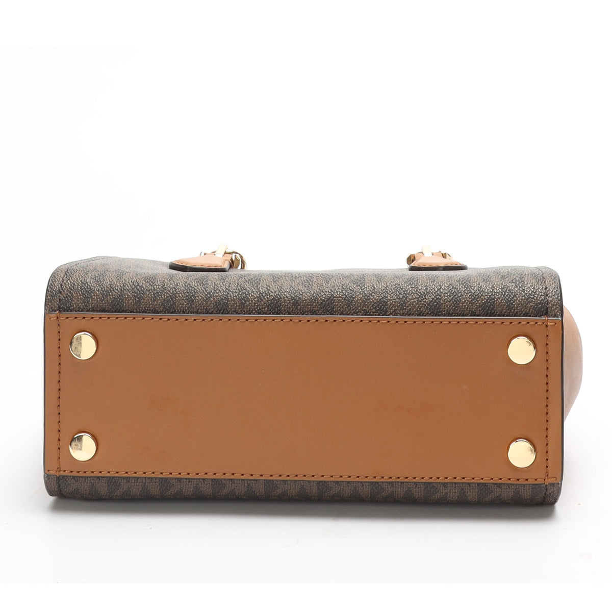 Michael Kors Marilyn Brown Logo Satchel