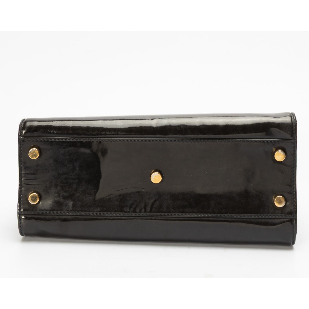 Yves Saint Laurent Black Uptown Satchel