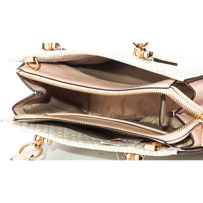 Michael Kors Marilyn Pink/White Logo Satchel