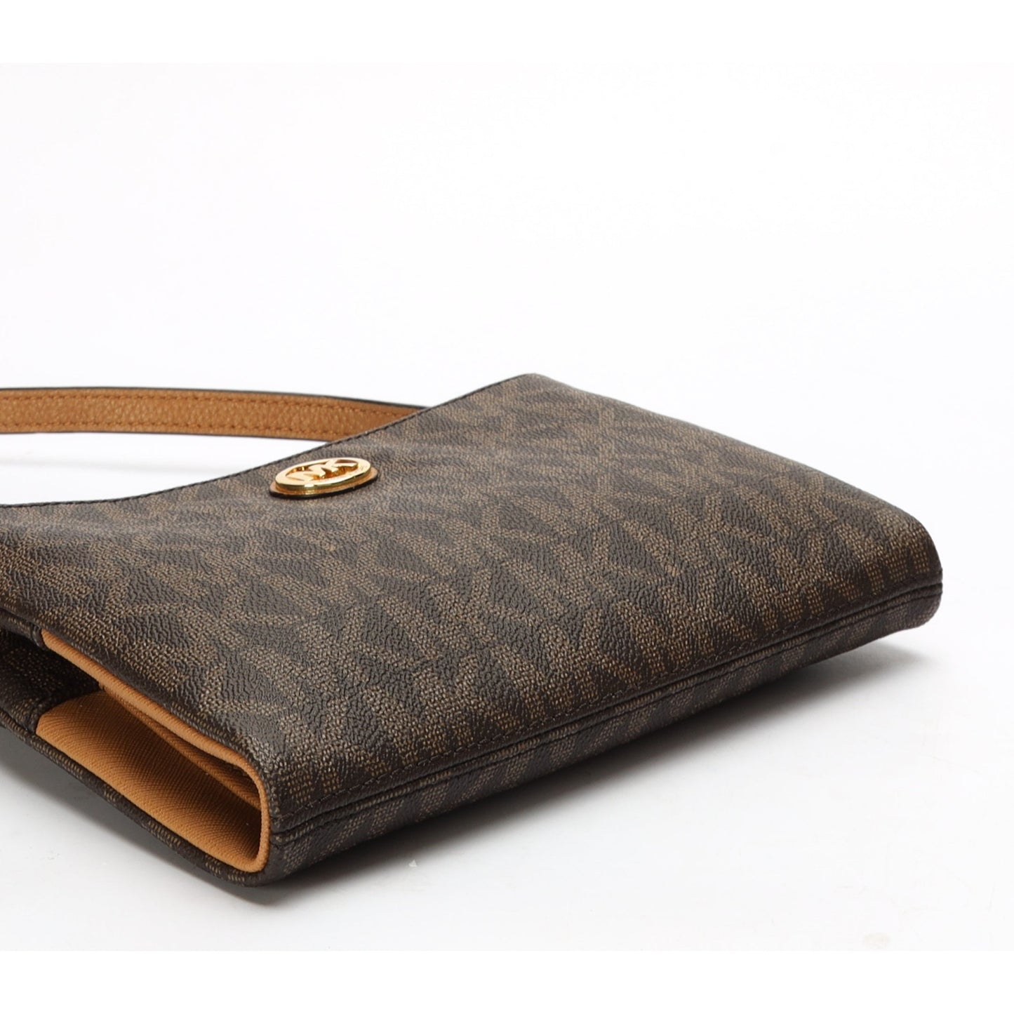 Michael Kors Brown Monogram Crossbody Bag